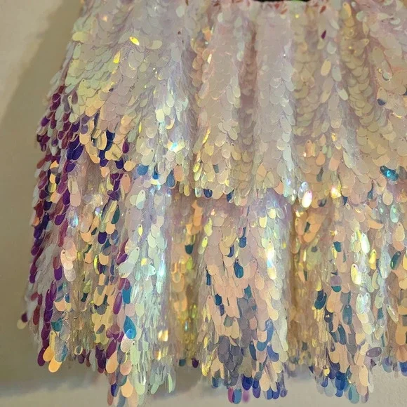 Balmain Iridescent Sequin A-Line Skirt - Picture 6 of 6